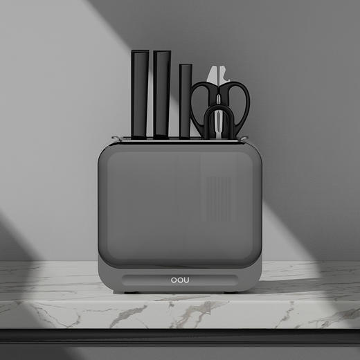 OOU 黑刃Master系列抗菌七件套DJ0041黑刃4代+抗菌乌檀木加厚菜板CB0027E大号 商品图2