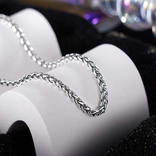 子佩集S925银仿古项链【YFXL030-28】纯银素银2404 商品图0