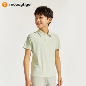 moodytiger24年夏新运动休闲夏季男童polo衫T恤【DR】