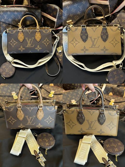 驴家手提包女2024夏季新款复古老花质感通勤百搭女士单肩斜挎包 商品图0