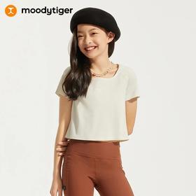 【24年夏新品】moodytiger24年夏新夏季运动休闲圆领Tech短袖贴身T恤42210127