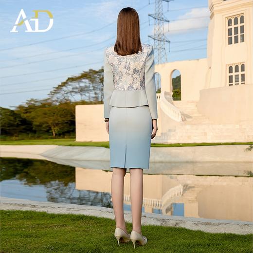 AD新中式职业装气质女神范套装裙高级感国风刺绣西装女名媛正装 商品图4