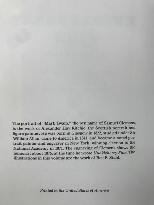 含藏书票限量版！马克·吐温《哈克贝利芬恩历险记》 11幅精美插图 豪华皮装大32开 商品图5