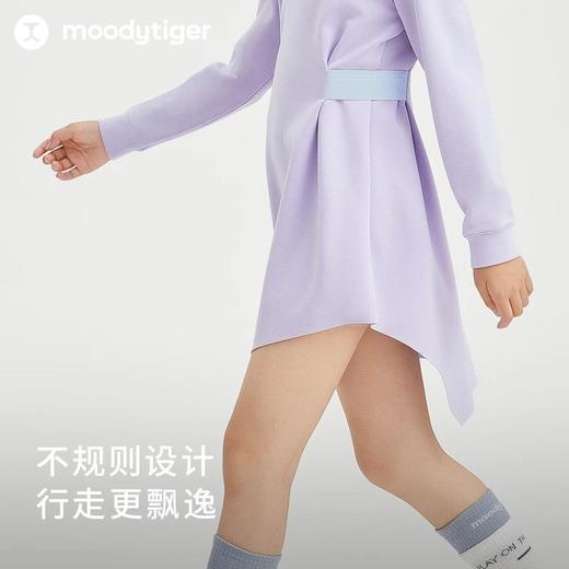 【24年夏新品】moodytiger儿童连衣裙24年春季新款女童长袖运动休闲连衣裙41211904 商品图2