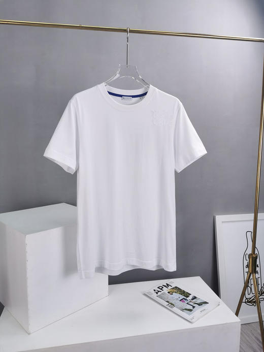 战马 2024夏新款 马术骑士贴布绣花小标 圆领短袖T恤 Z-11632 商品图9