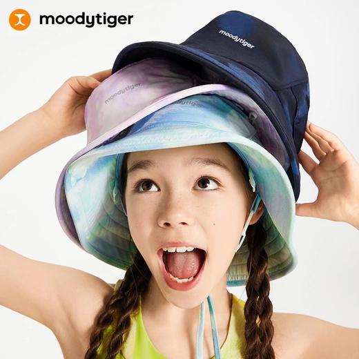 【24年夏新品】moodytiger儿童渔夫帽24夏新款时尚户外透气防紫外线遮阳帽32532401 商品图0