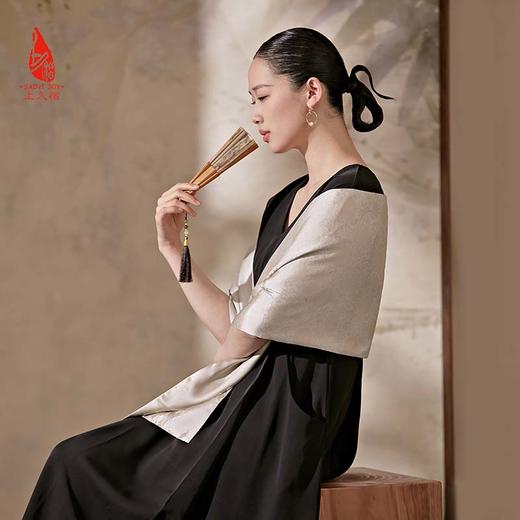 SAINTJOY/上久楷 女士宋锦双面长巾 围巾 云芝  SJ16006 商品图1