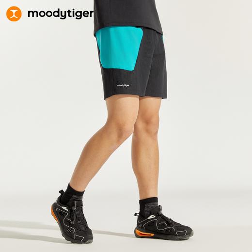 【24年夏新品】moodytiger儿童裤子24夏新款男童户外休闲透气舒适运动短裤42111603 商品图0