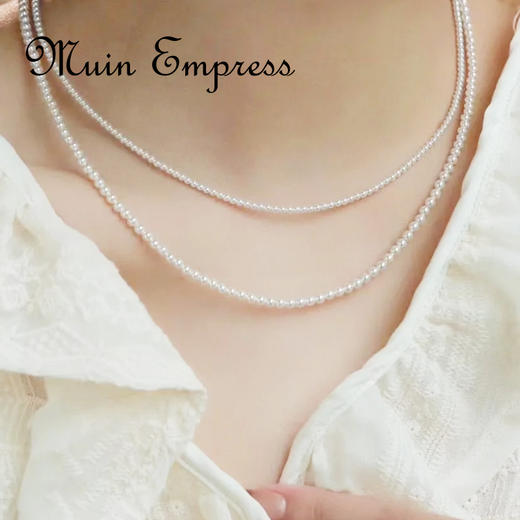 优选丨澳白色正圆贝珠项链组合 多种规格可选 商品图3