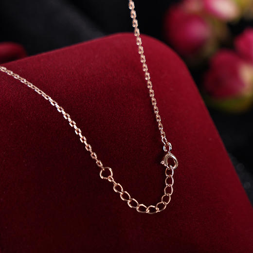 子佩集S925银【雨点波心】套链项链【D862】纯银琥珀镀金蓝珀2404 商品图7