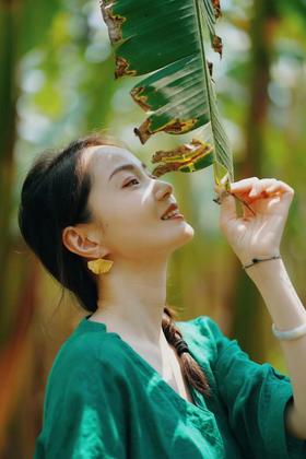 偶遇一篇芭蕉林，和很美的落日