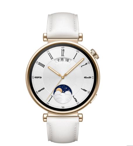 HUAWEI WATCH GT 4(41mm)凝霜白白色真皮表带 商品图1