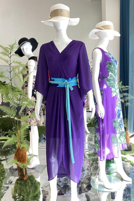 -齐紫色连衣裙HJ2S85 商品图6
