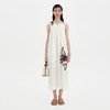 SELFWHO烟白色新中式连衣裙2024女夏季新款宽松百搭简约个性裙子 商品缩略图4