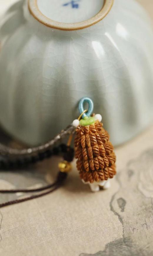 手工刺猬*橘子鹿角小挂件 商品图7