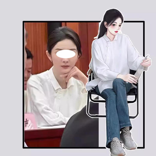 裁缝学苑AQ277新中式国风盘扣长袖衬衫纸样女装衬衣服装打板 商品图4