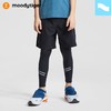 【24年夏新品】【24年夏新品】moodytiger男童假两件长裤春秋新款打底裤柔软弹力运动裤| 小云朵 M02111501【Y】 商品缩略图0