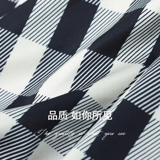 COCOBELLA垂坠黑白格子吊带长裙飘逸大摆海边度假连衣裙FR105 商品图4