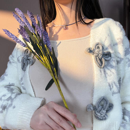 [青石幻境精油香氛项链]纯银蓝色青金石淡水珍珠串珠项链轻奢小众项链锁骨链【长度（cm）：40+3（延长链）】 商品图3