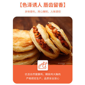 俏侬 奥尔良鸡肉酥皮馅饼1.15kg 10片 手抓饼煎饼 早餐速食健康 商品图5