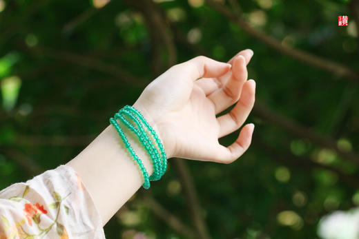 【云锦】绿玉髓珠串，珠径：4.3mm 商品图5