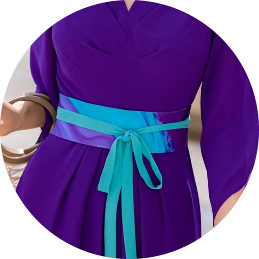 -齐紫色连衣裙HJ2S85 商品图8