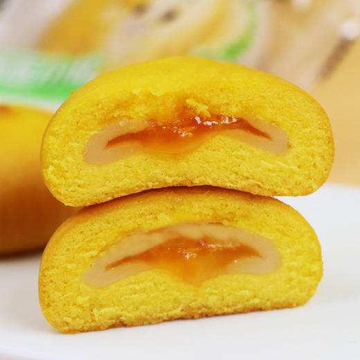 【榴莲控福音！爆浆小软夹心蛋糕】三重口感，一口爆浆！点心榴莲味整箱雪媚娘榴莲饼零食10枚/盒糕点饼干 商品图2