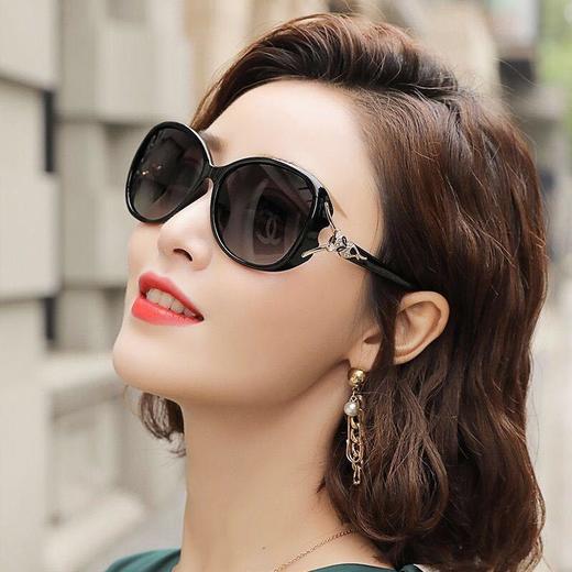 TZF-新款遮阳太阳镜女潮款韩版中框墨镜圆脸眼镜优雅 商品图4