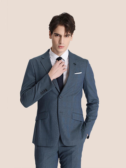 callisto蓝色全羊毛西服 STBWJ012C 商品图0
