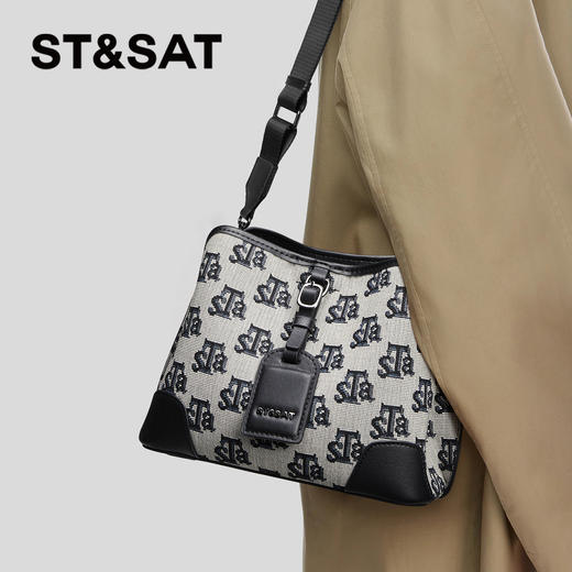 星期六经典复古老花斜挎包SS3521A306 商品图0