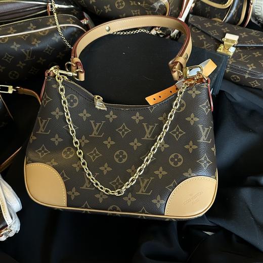 驴家老花牛角包链条饺子包单肩腋下包 商品图3