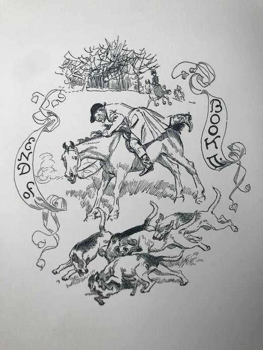 1896年 威廉·萨默维尔《追逐》 休·汤姆森约10余幅精美插图 漆布精装大32开 商品图7