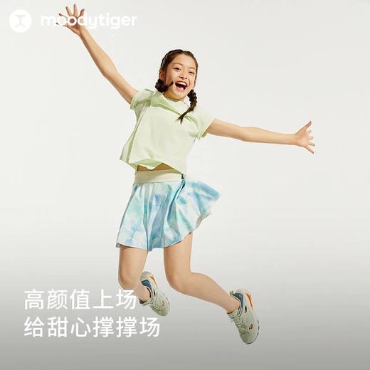 【大J专属】moodytiger女童半身裙24夏季新款印花学生防走光仙女运动短裙42211808 商品图1
