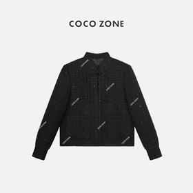 COCO ZONE2024“兰诺亭”小香风时尚百搭外套经典中式立领上衣24C10245
