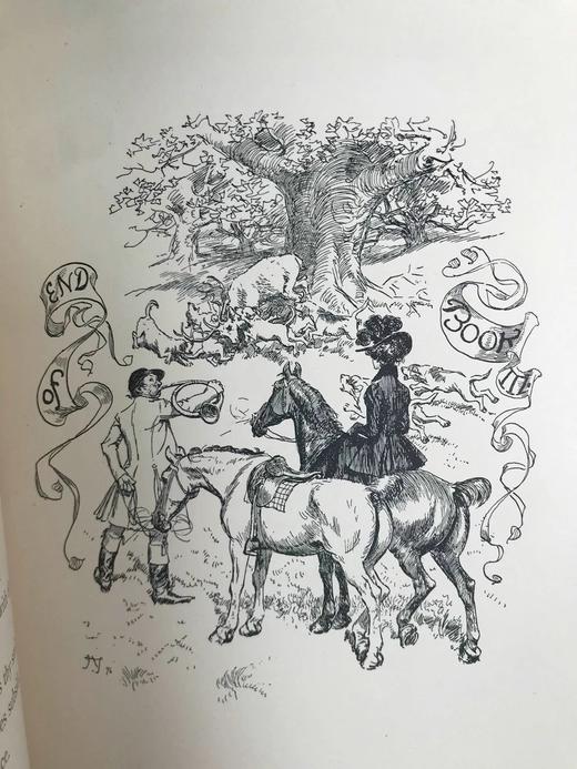 1896年 威廉·萨默维尔《追逐》 休·汤姆森约10余幅精美插图 漆布精装大32开 商品图5