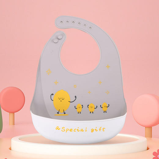 【一擦即净不脏衣！】喷油硅胶围兜婴儿饭兜防水食品级吃饭围嘴免洗儿童超薄口水 兜防脏 商品图6