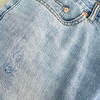 【断码 捡漏】返场 原单 CON家 微泛白的复古淡蓝 很自然的微磨破做旧牛仔裤 商品缩略图9