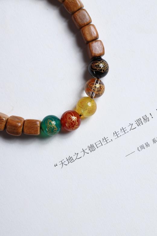 LT0021°路路皆顺·绿檀·五路财神手串 商品图7