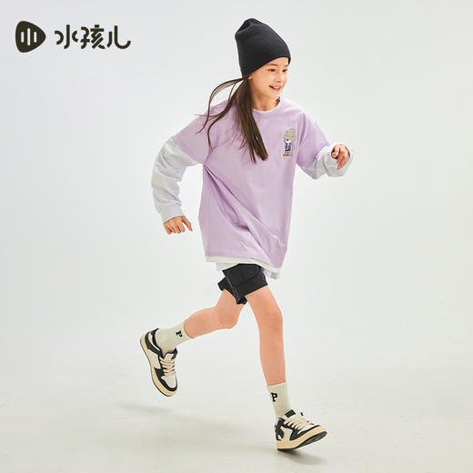 水孩儿童装夏季新款儿童短袖男童透气舒适圆领衫女童时尚印花T恤 商品图11