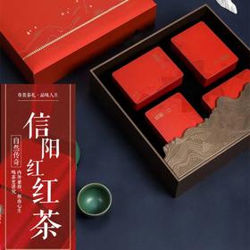 信隆晟信阳红茶茶叶正宗工夫红茶高山芽叶125克×2盒礼盒装