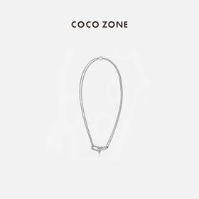 COCO ZONE2024时尚设计感轻奢环扣百搭项链CC2B0774