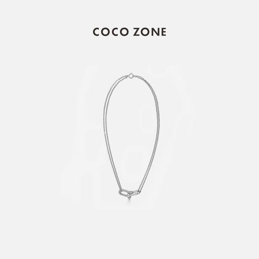 COCO ZONE2024时尚设计感轻奢环扣百搭项链CC2B0774 商品图0
