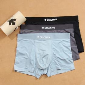 小迪家男士无痕压胶冰丝速干平角内裤