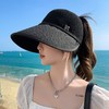 TZF-韩版夏天帽帽子新款透气空顶遮脸遮阳帽女士夏季大檐太阳帽 商品缩略图2