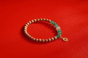 LSTX0197°印度老山檀香|绿草莓手链手串