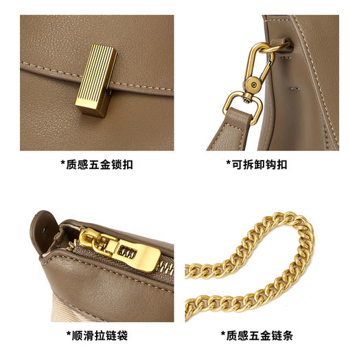 星期六休闲慵懒风大容量单肩包SS3521A305 商品图6
