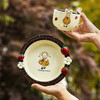 摩登主妇赫拉兔甜品水果盘家用菜盘陶瓷早餐盘可爱酸奶碗生日礼物 商品缩略图2
