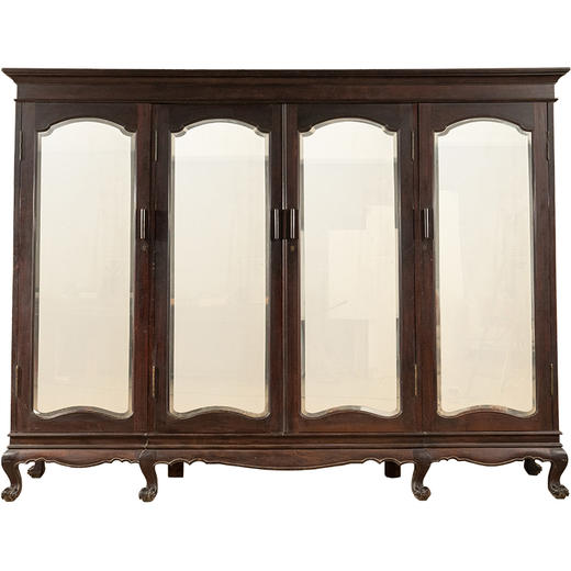 民国 红木四联玻璃门大衣橱 商品图5