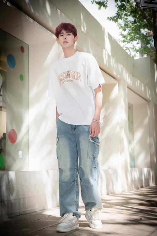 W413912974美式做旧短袖T恤 商品图5