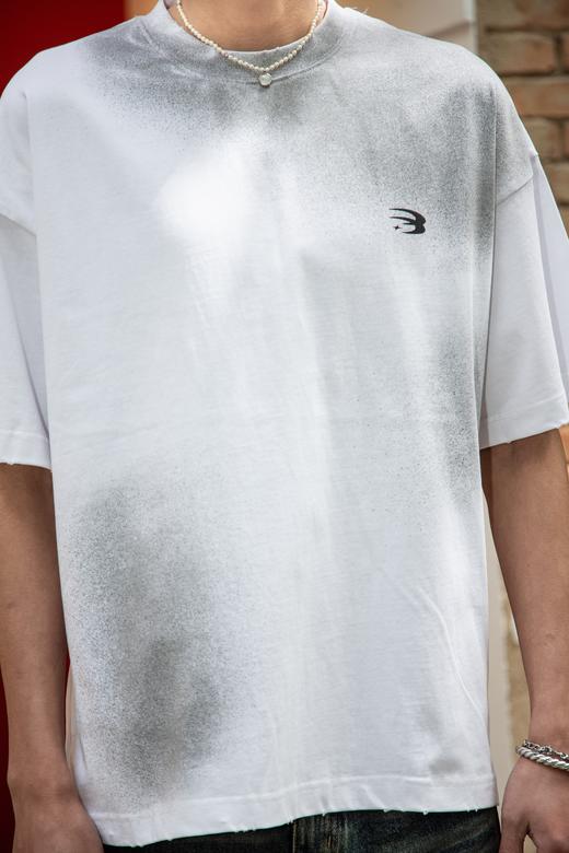 W414012992时尚做旧短袖T恤 商品图1